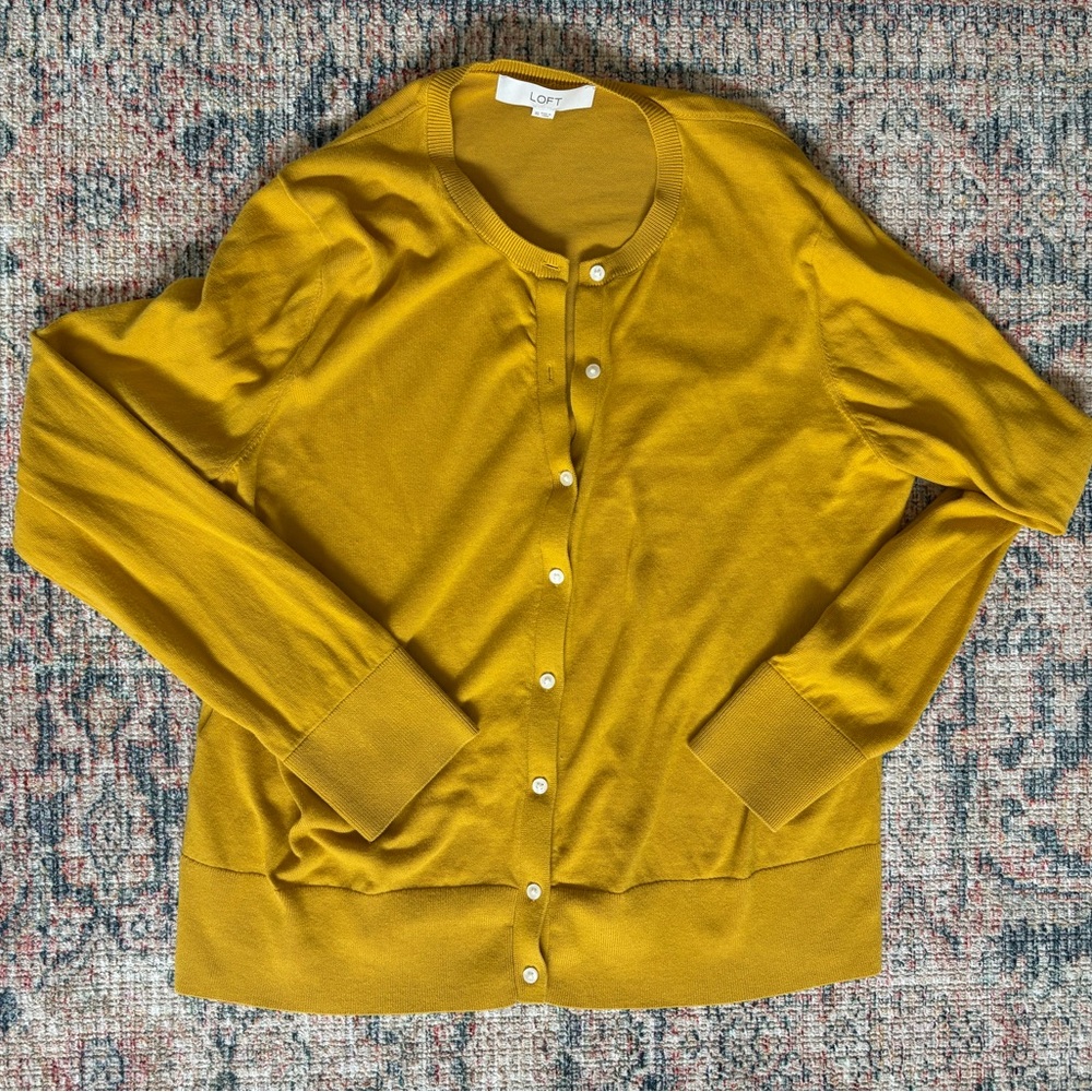 LOFT Mustard Yellow Women's Sweater